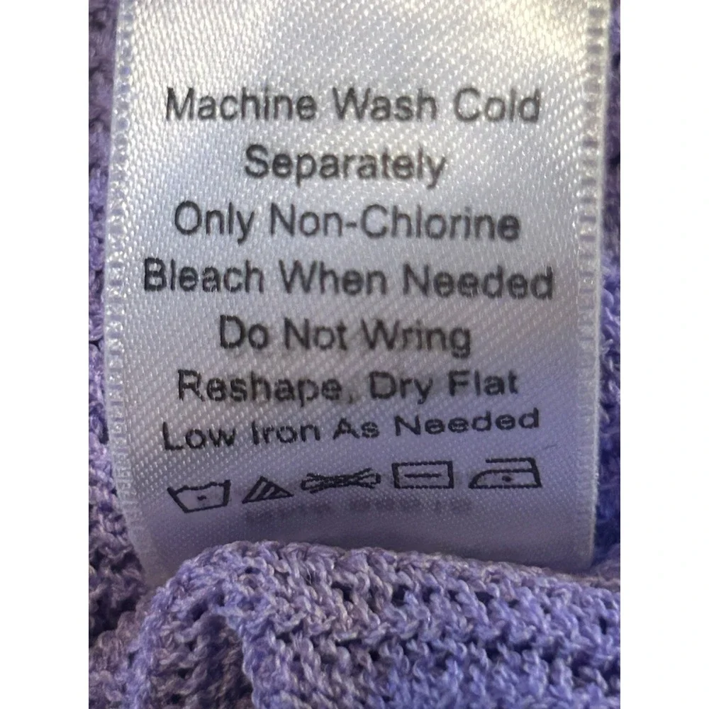 Coldwater Creek NEW Open Front Cardi Purple Women's Medium 10/12 Spring Easter